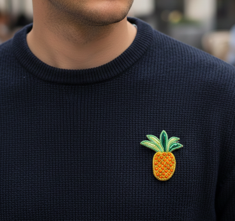 Pineapple Brooch Pin