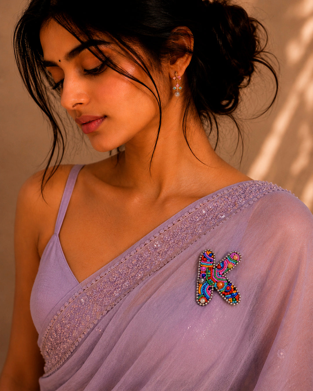 K Multi Colour Brooch