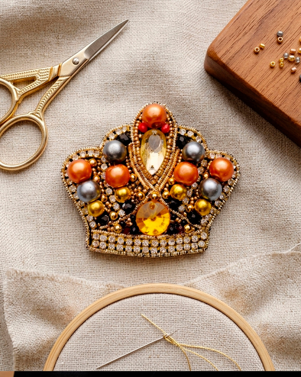 Crown Brooch