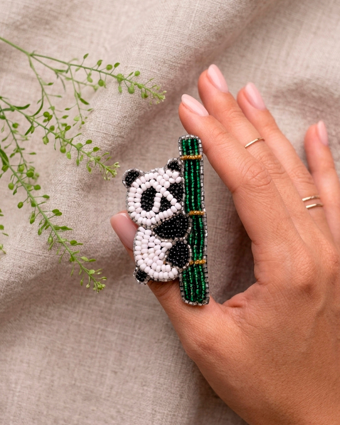 Panda In Bamboo Pin