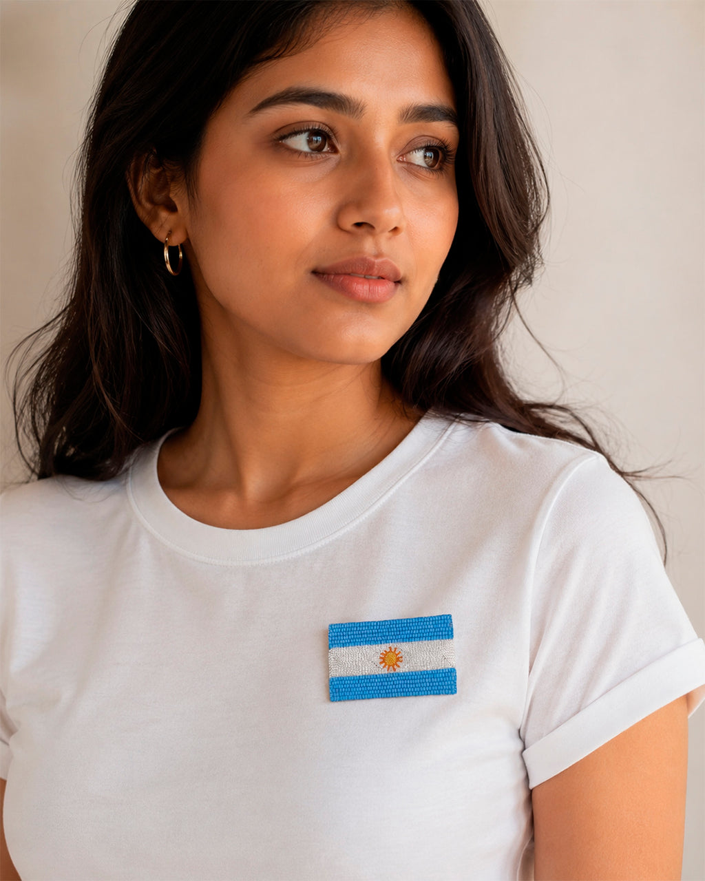 Argentina Flag Brooch