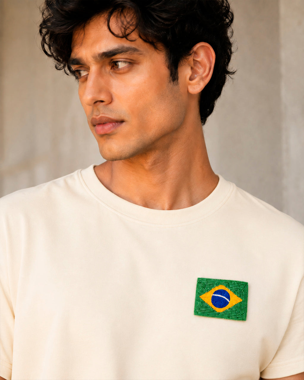 Brazil Flag Brooch