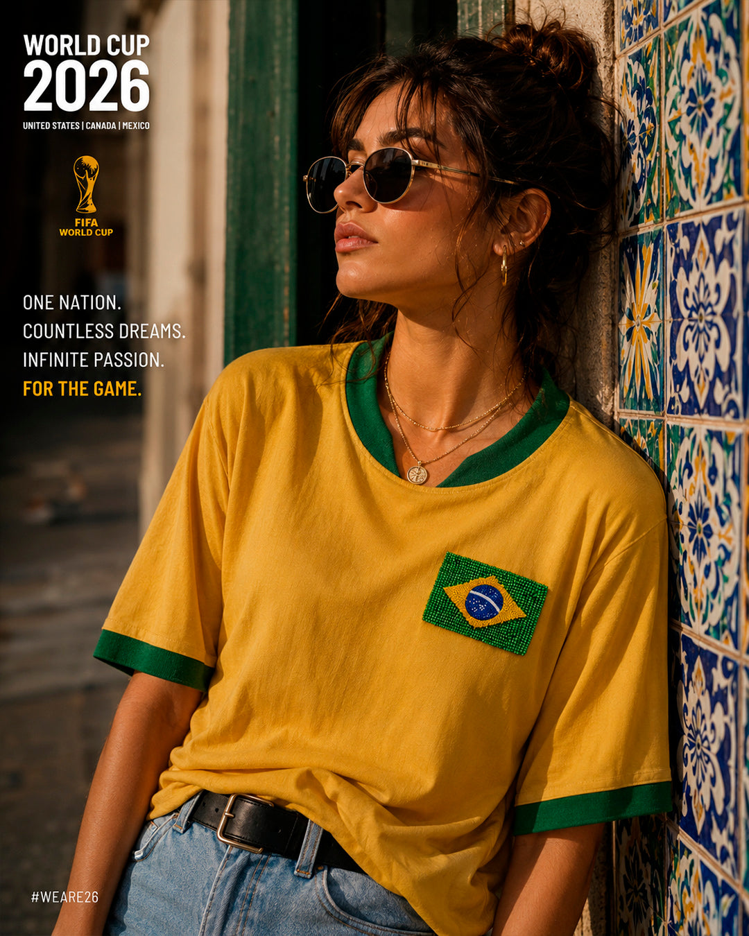 Brazil Flag Brooch