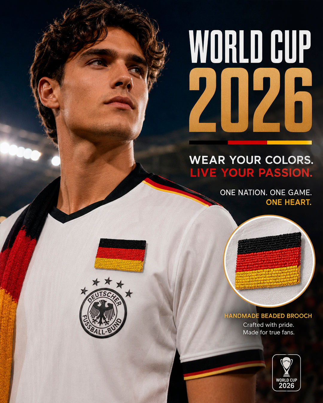 Germany Flag Brooch