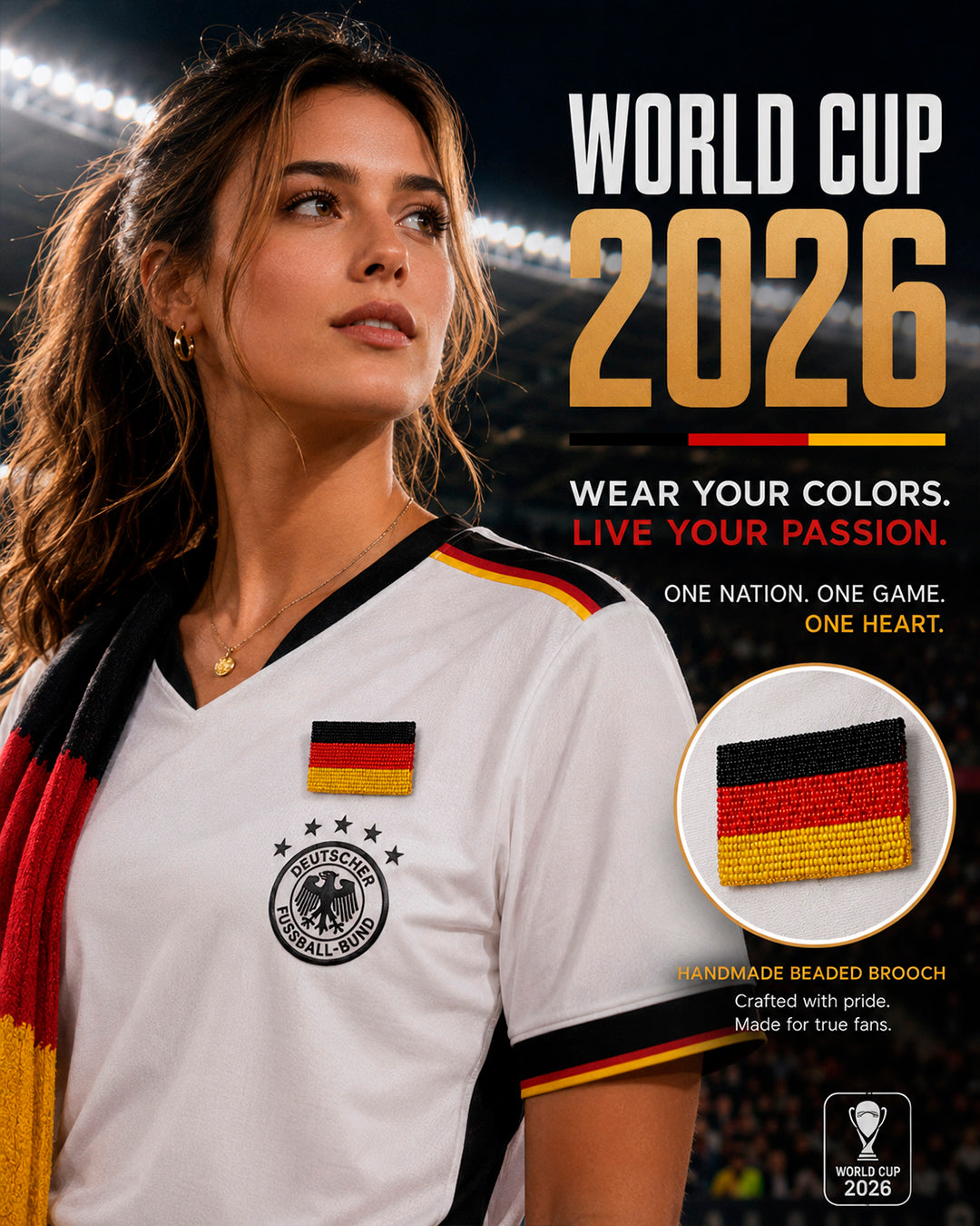 Germany Flag Brooch