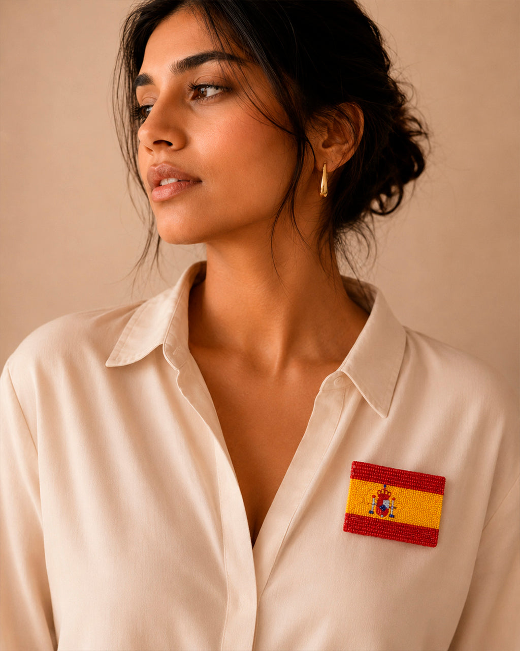 Spain Flag Brooch