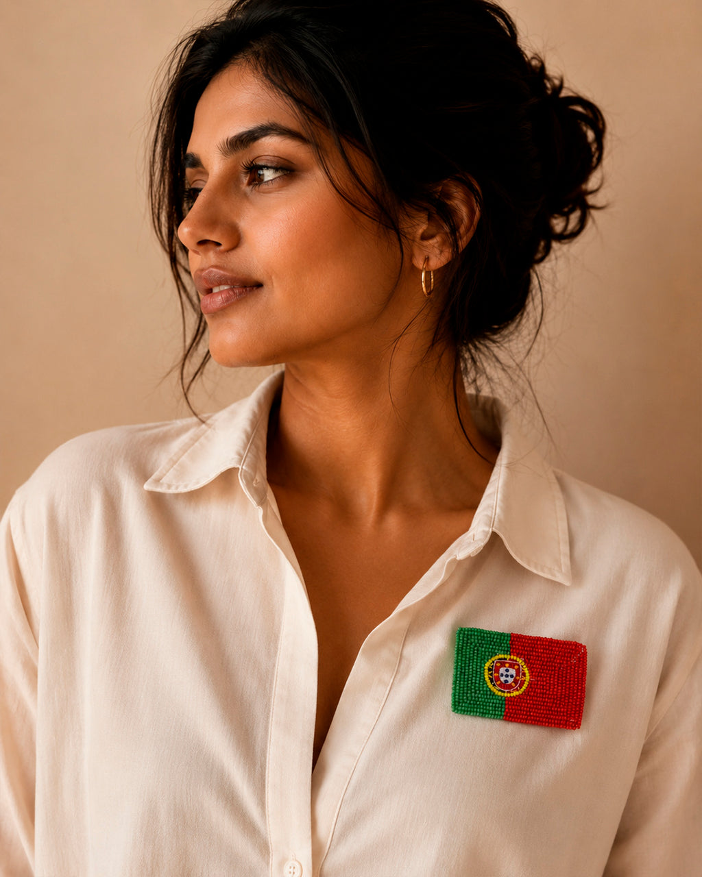 Portugal Flag Brooch