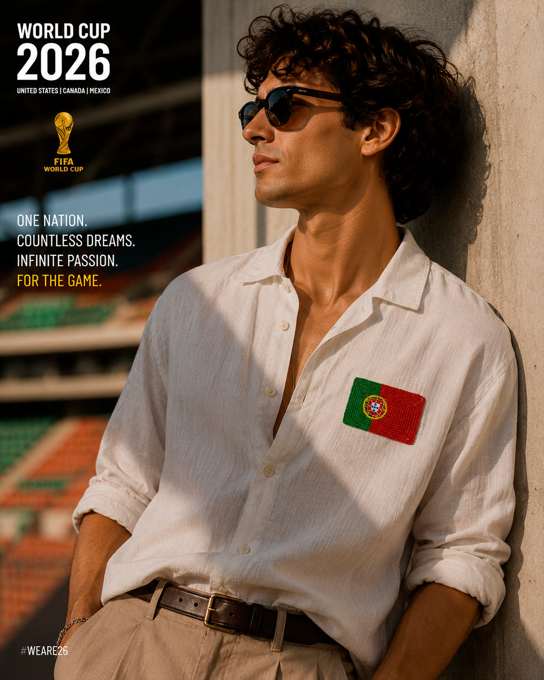 Portugal Flag Brooch