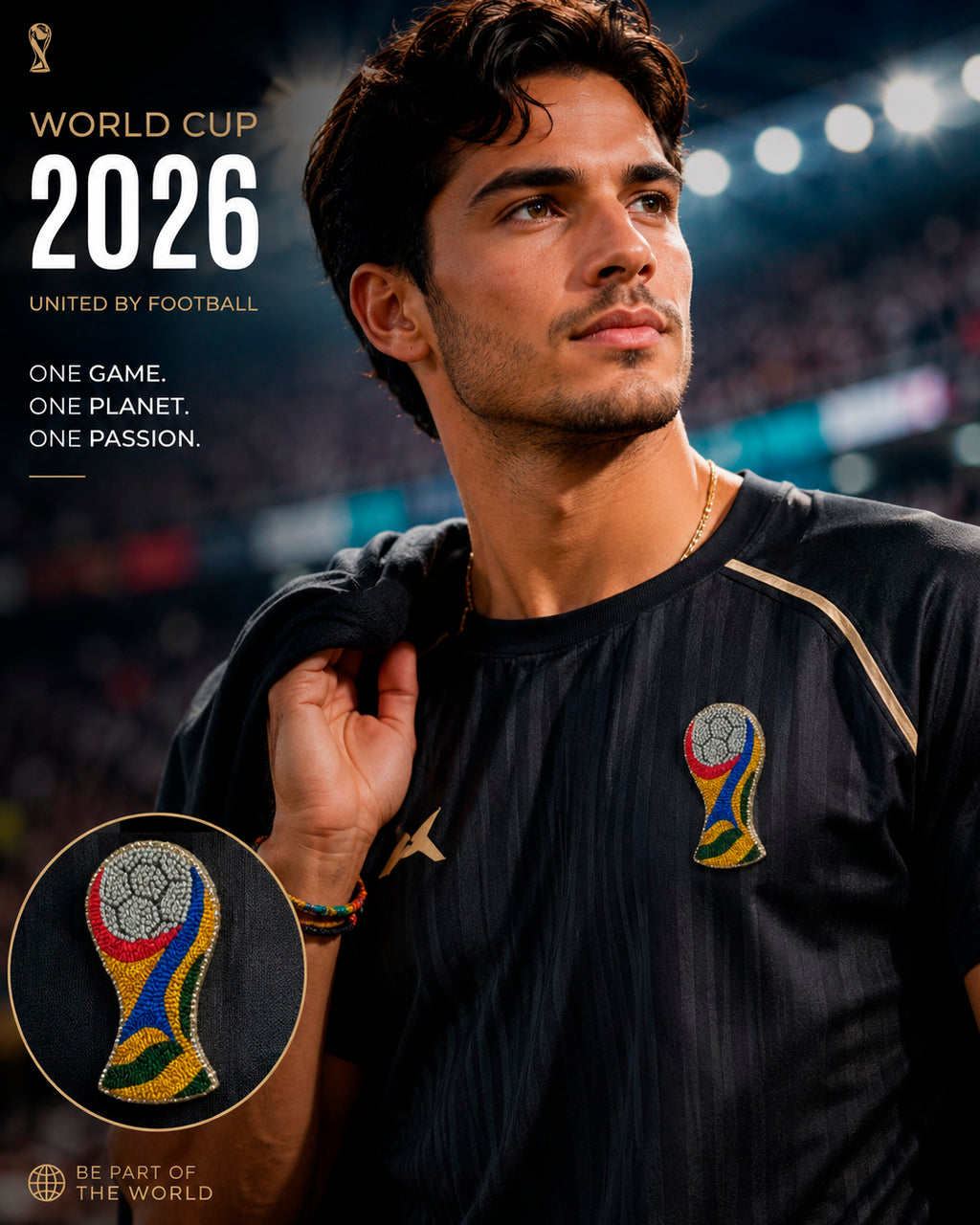 Football World Cup Brooch