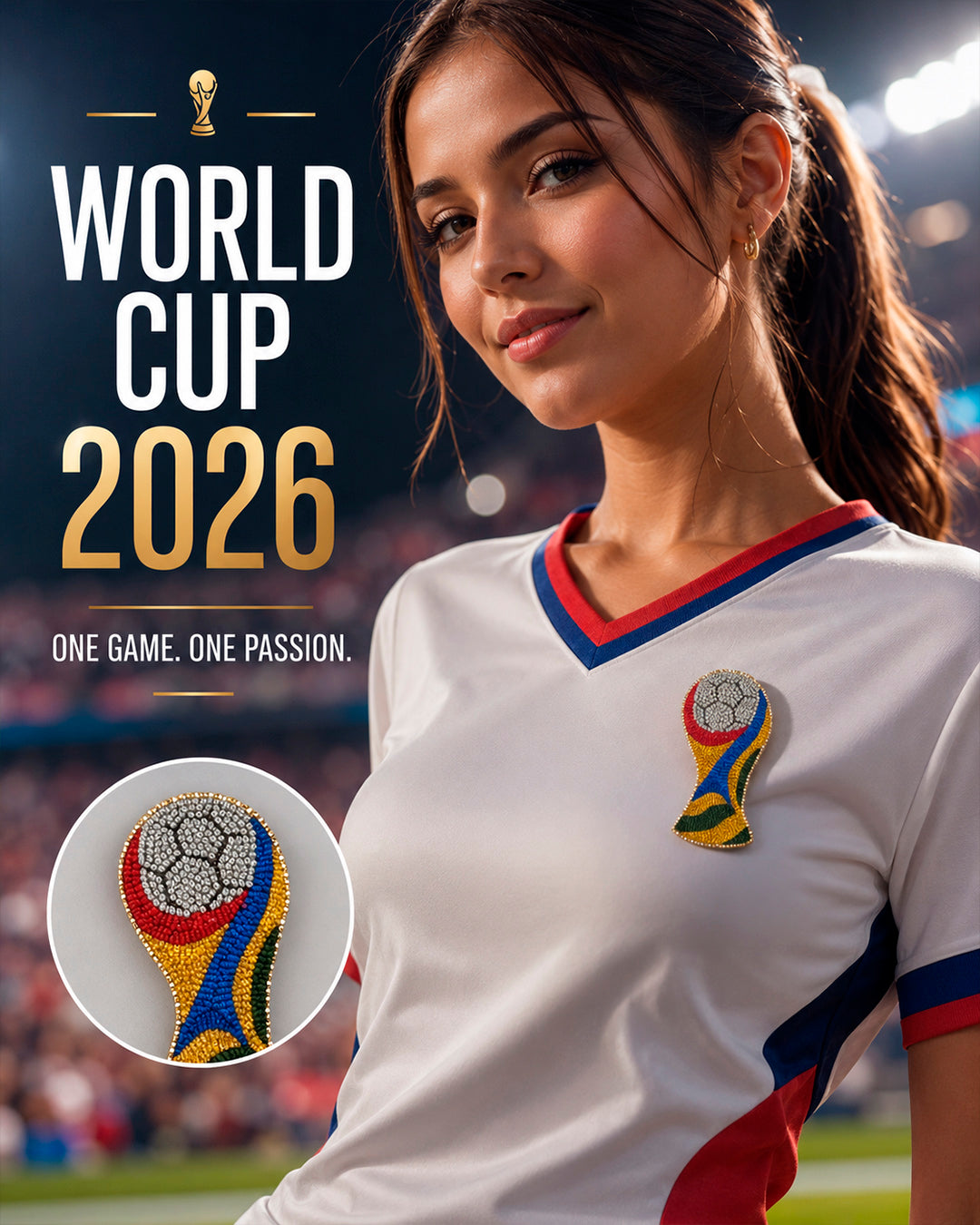 Football World Cup Brooch