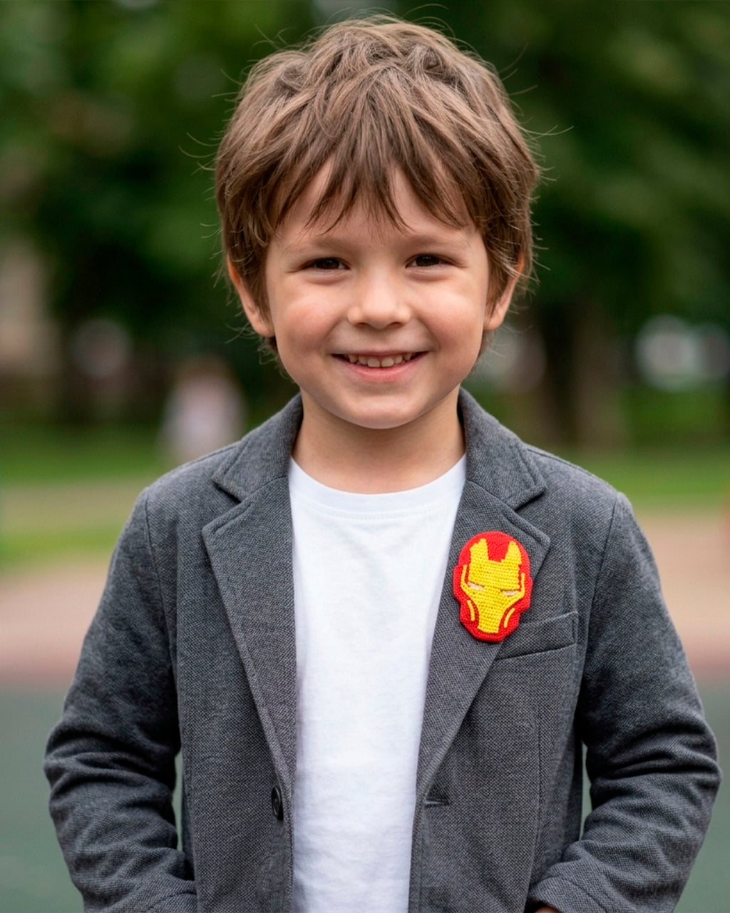 Iron Man Brooch