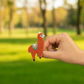 Brown Llama Brooch Pin