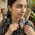 Cactus With Flowers Brooch Pin