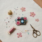 Camera Brooch Pin