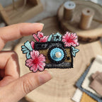 Camera Brooch Pin