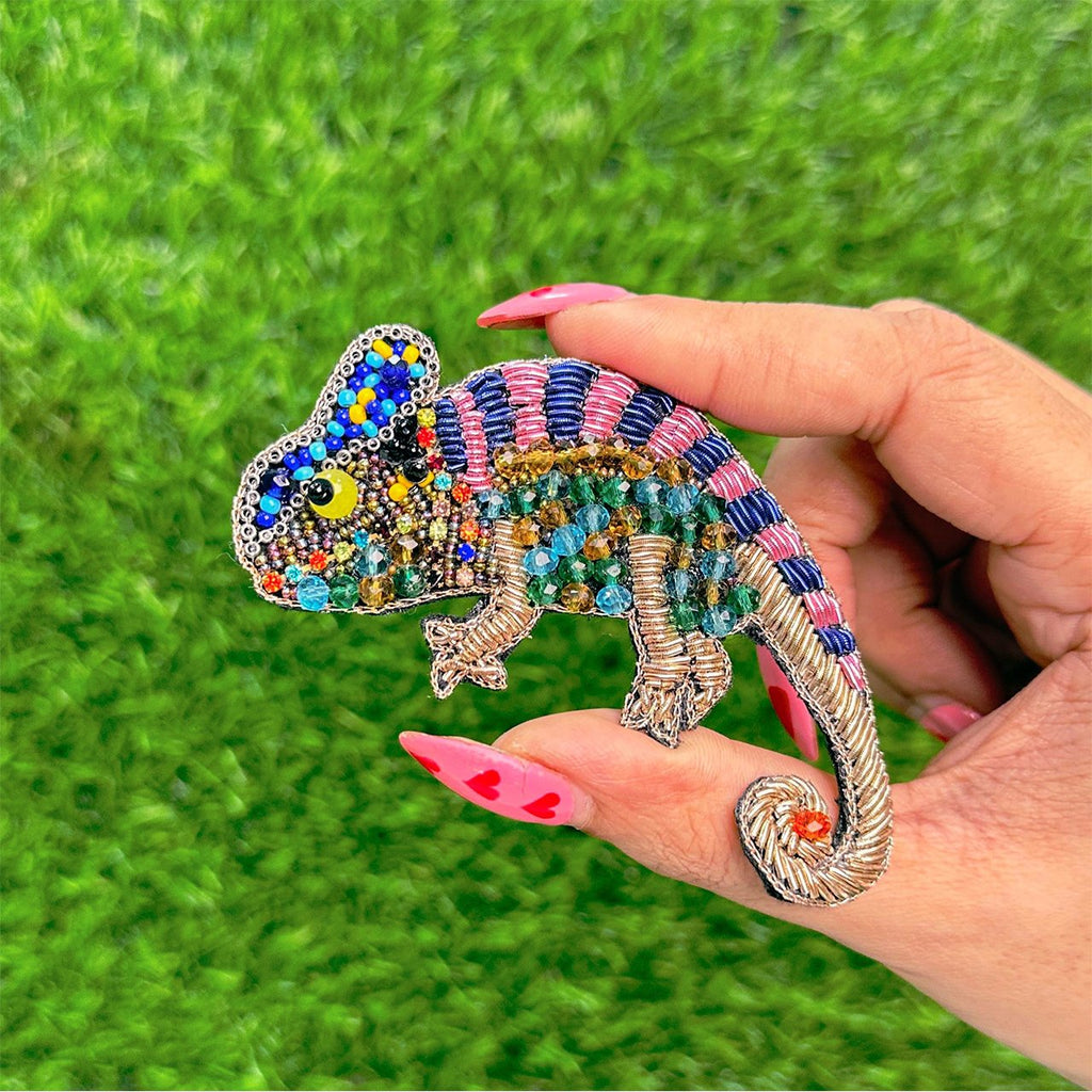 Chameleon Brooch Pin