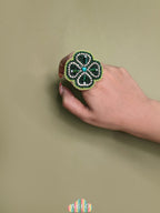 Clover Leaf Beaded Ring