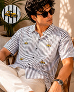 Kolkata Yellow Taxi Embroidered Half Shirt