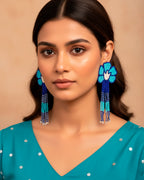 Tulip Blue Earring