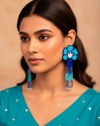 Tulip Blue Earring