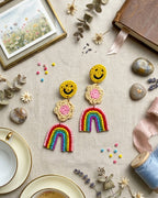 Smiley Rainbow Earring