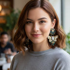 Queen Bee Bead Earring