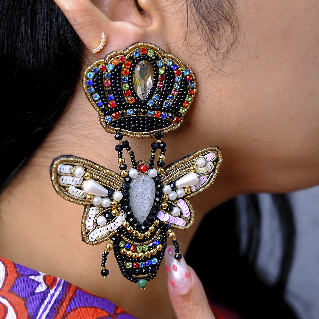 Queen Bee Bead Earring