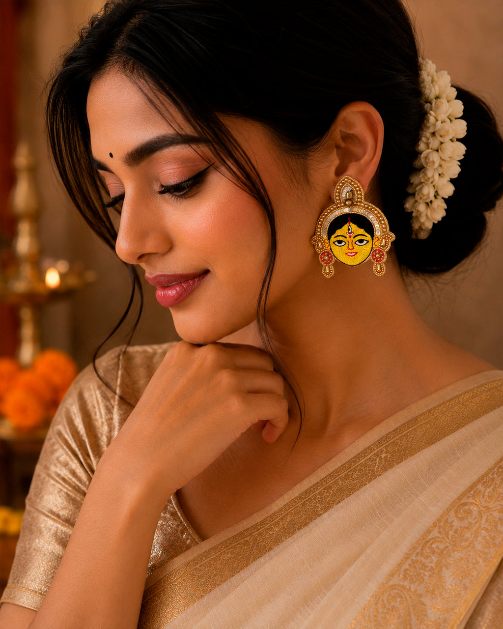 Joy Maa Durga Earrings