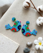 Blue Bird Earring