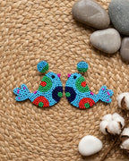 Blue Bird Earring