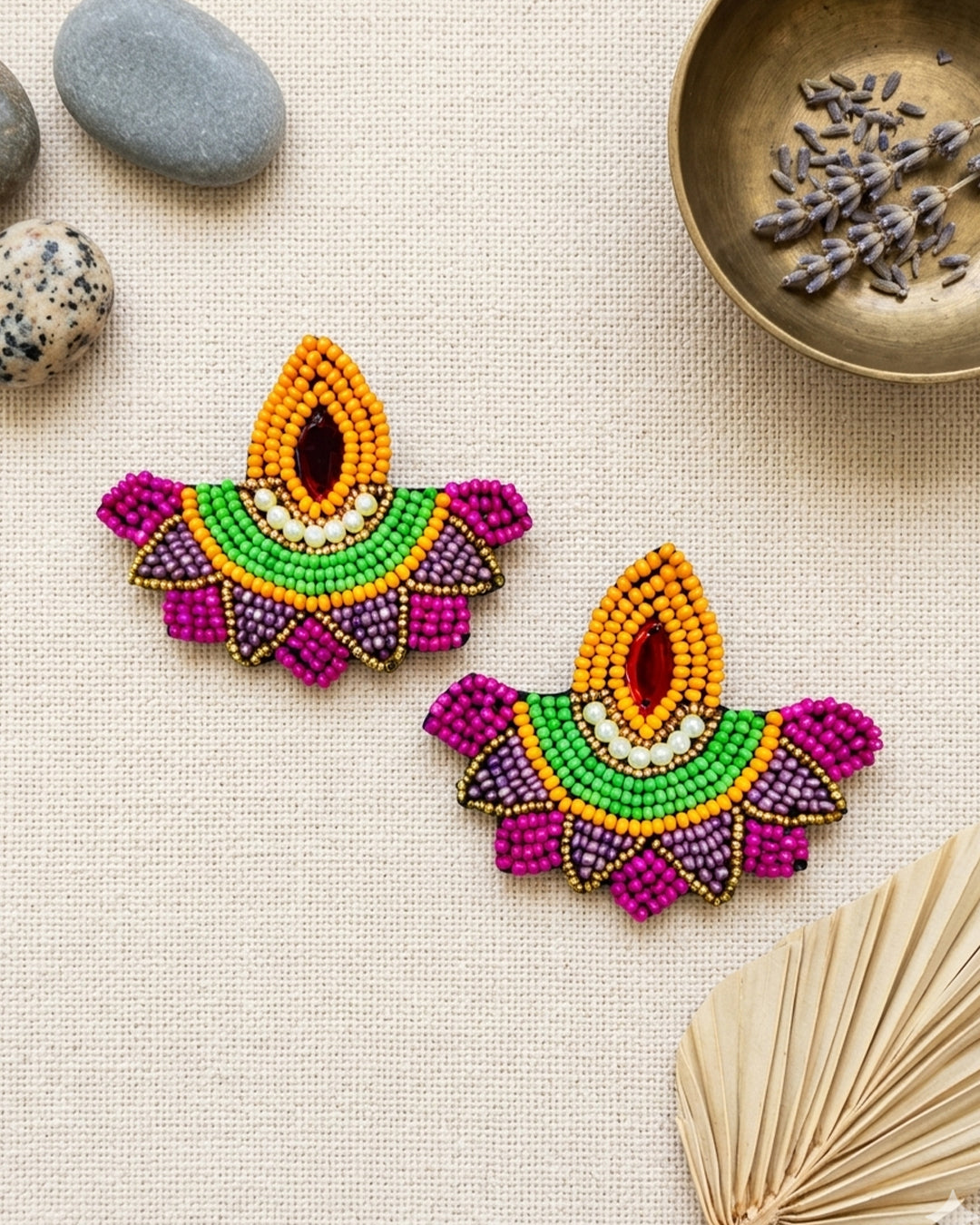 Diya Bead Earring