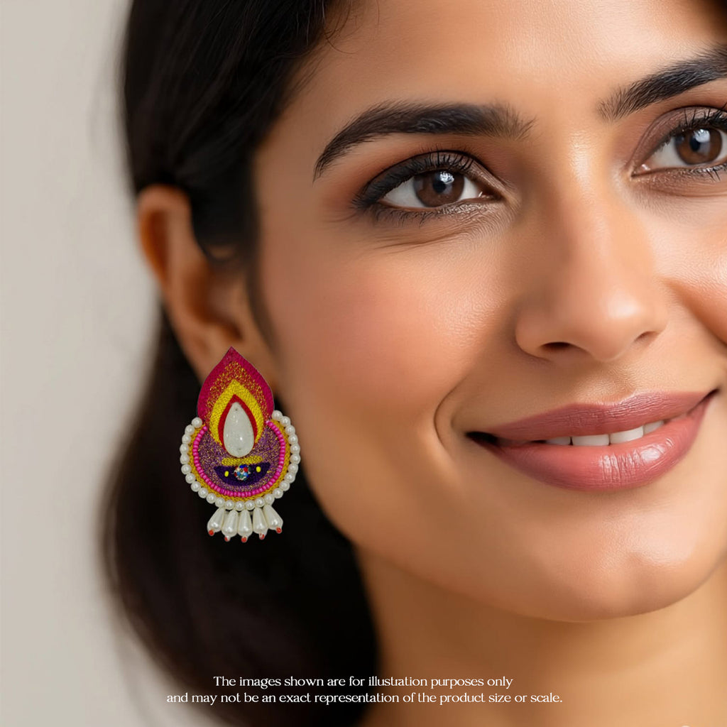 Moti Latkan Diya Earring