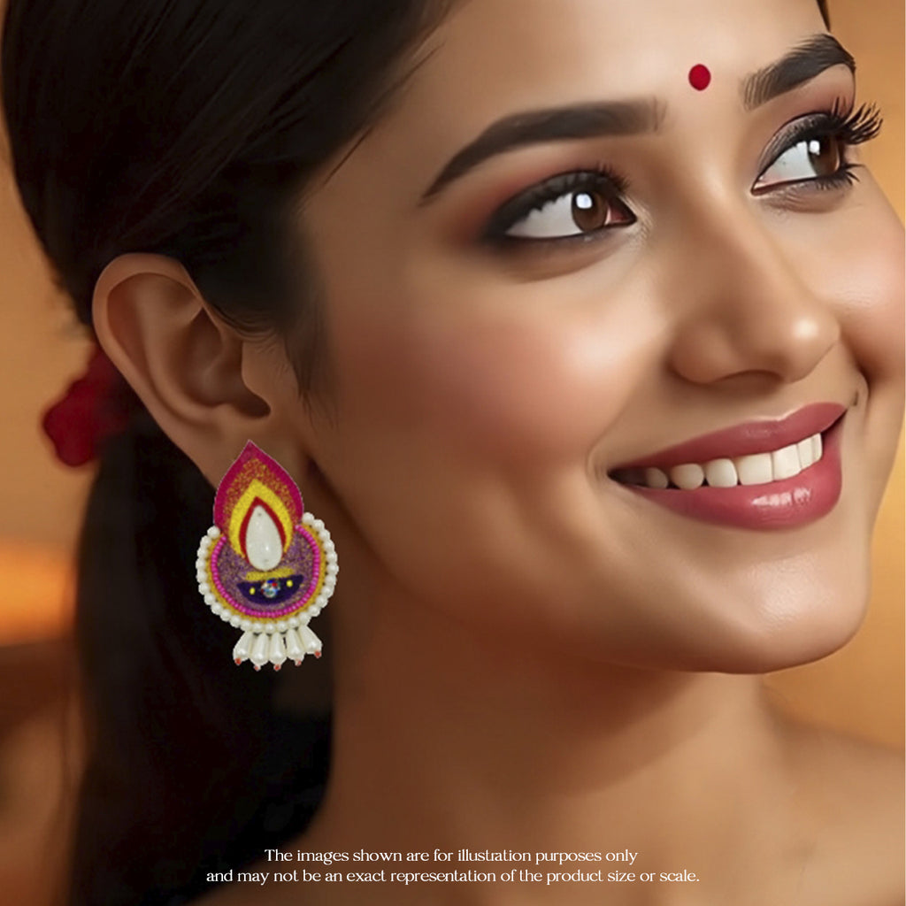 Moti Latkan Diya Earring
