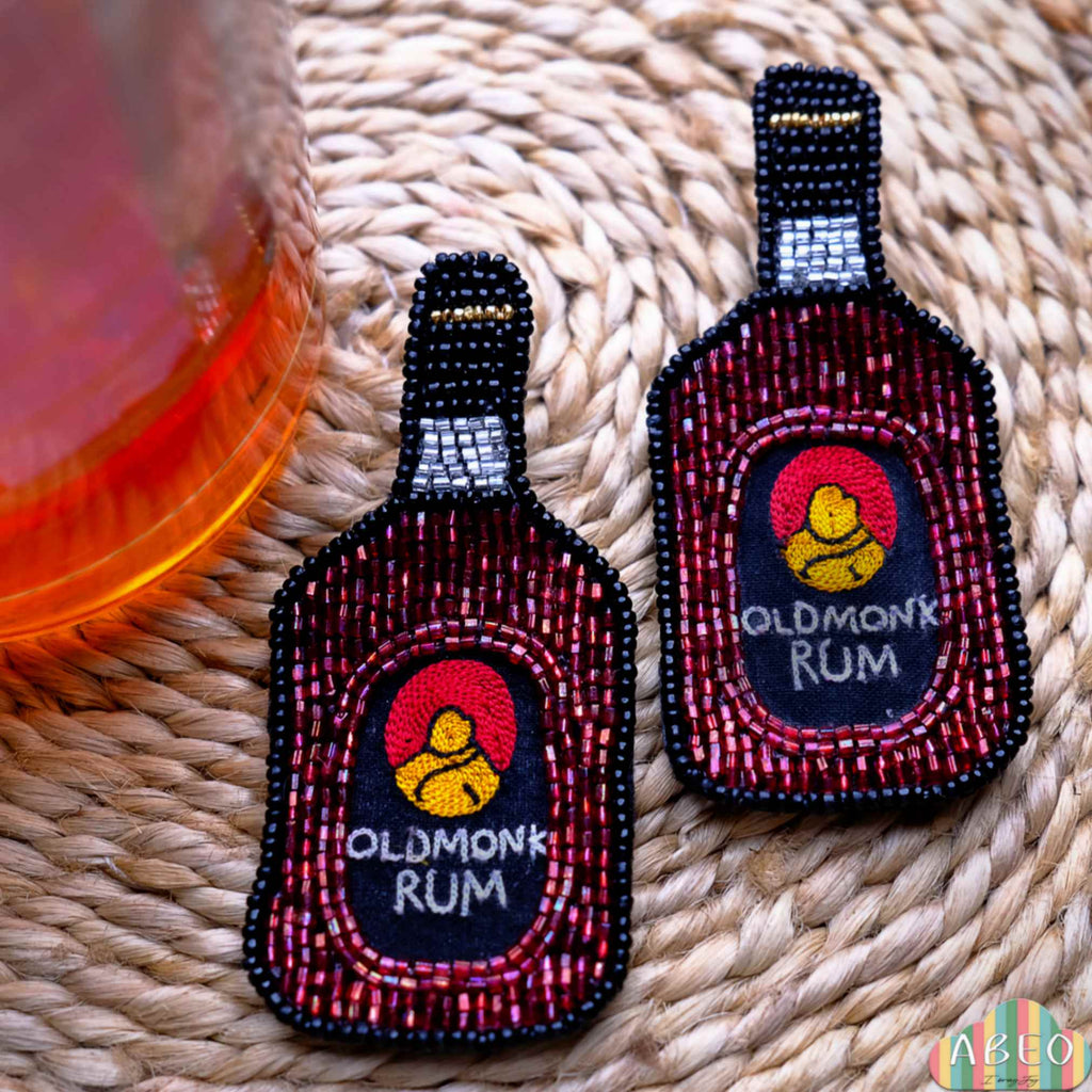 Old Monk Rum Earring