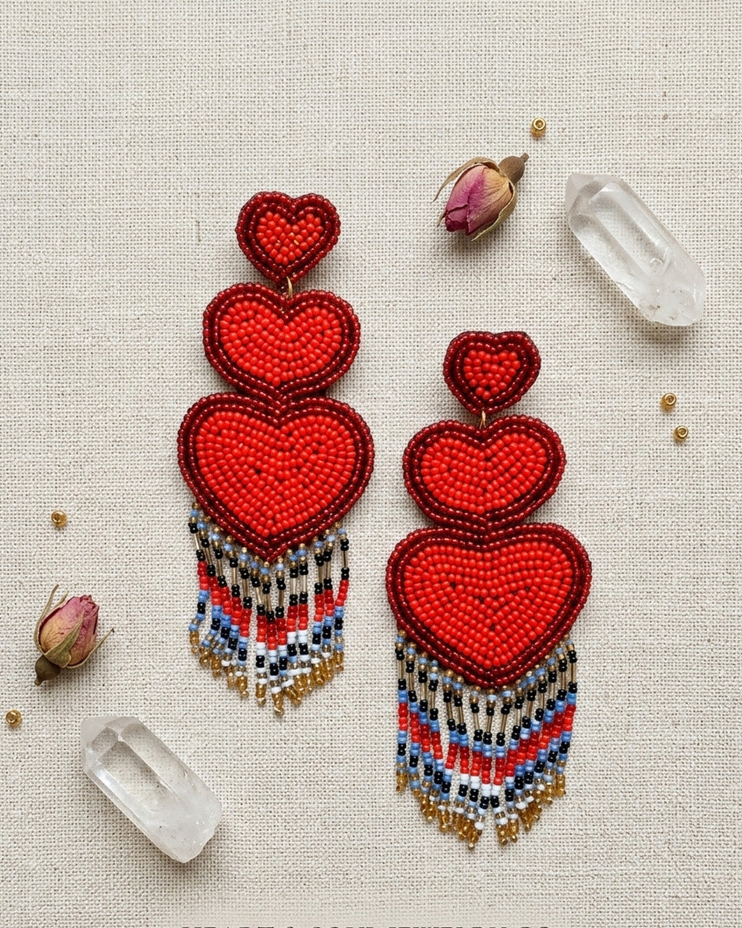 Dilwali Valentine Bead Earring