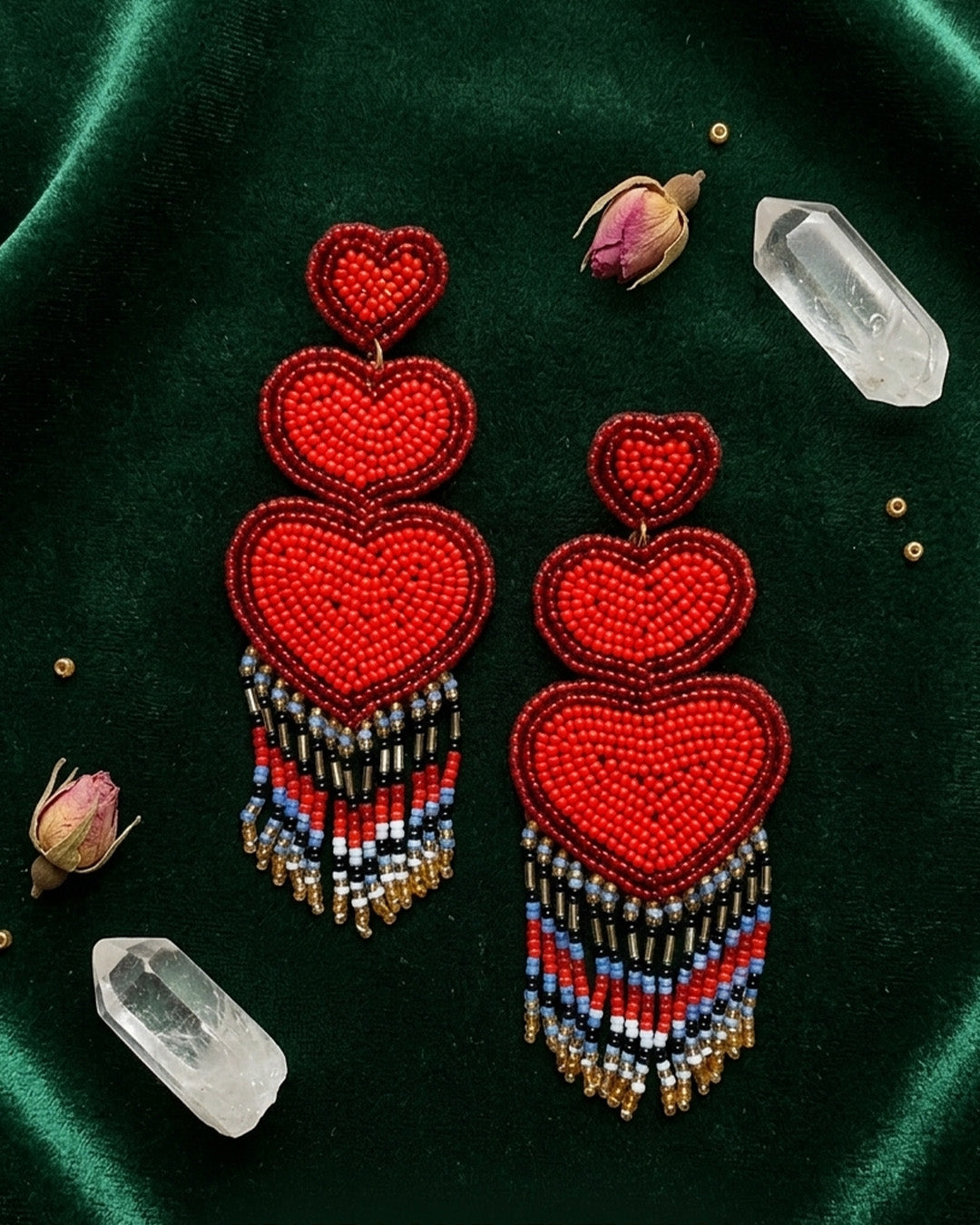 Dilwali Valentine Bead Earring
