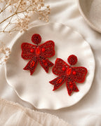 Christmas Bow Earrings