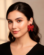 Christmas Bow Earrings