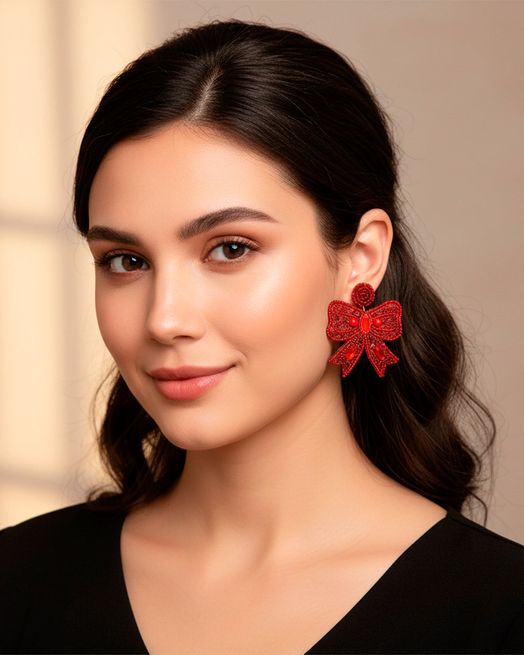Christmas Bow Earrings