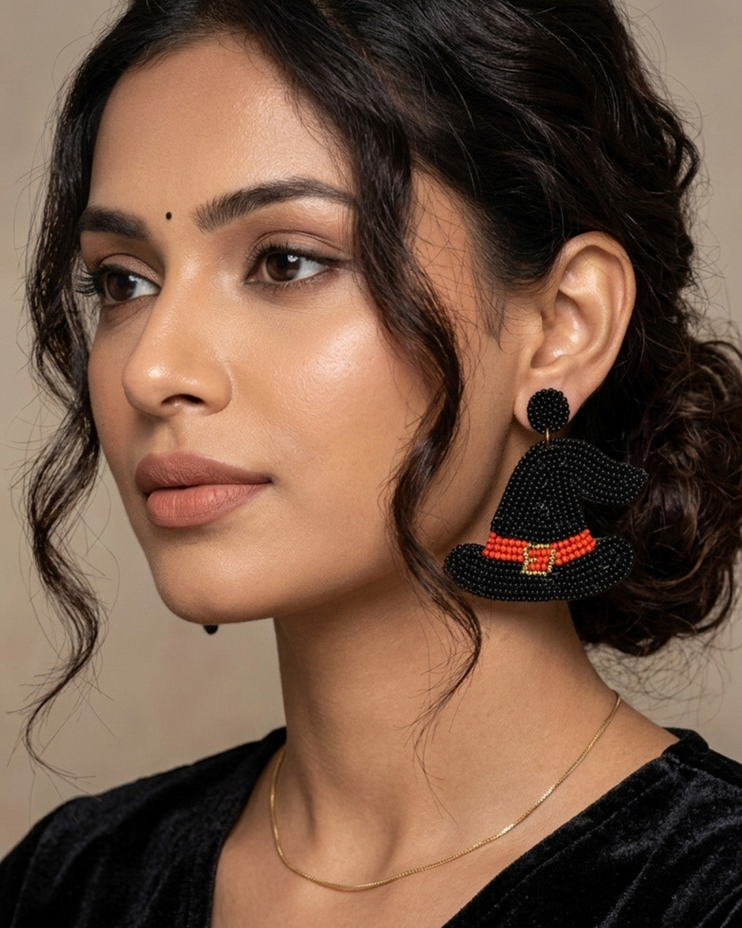 Witch Hat Earring