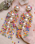 Pearl Drop Latkan (Multi) Earring
