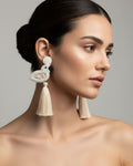 White Flamingo Bead Earring