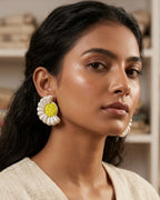 Big Half Daisy Stud Earring