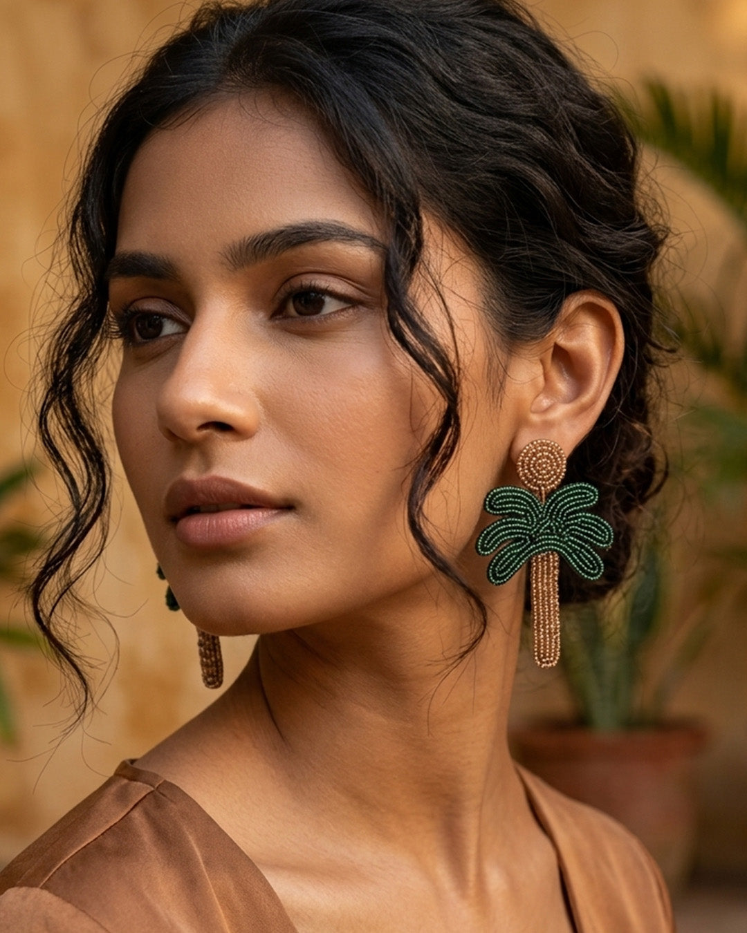 Palm Tree Earring