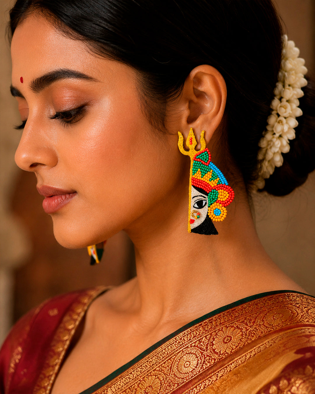 Trishul Durga Earring