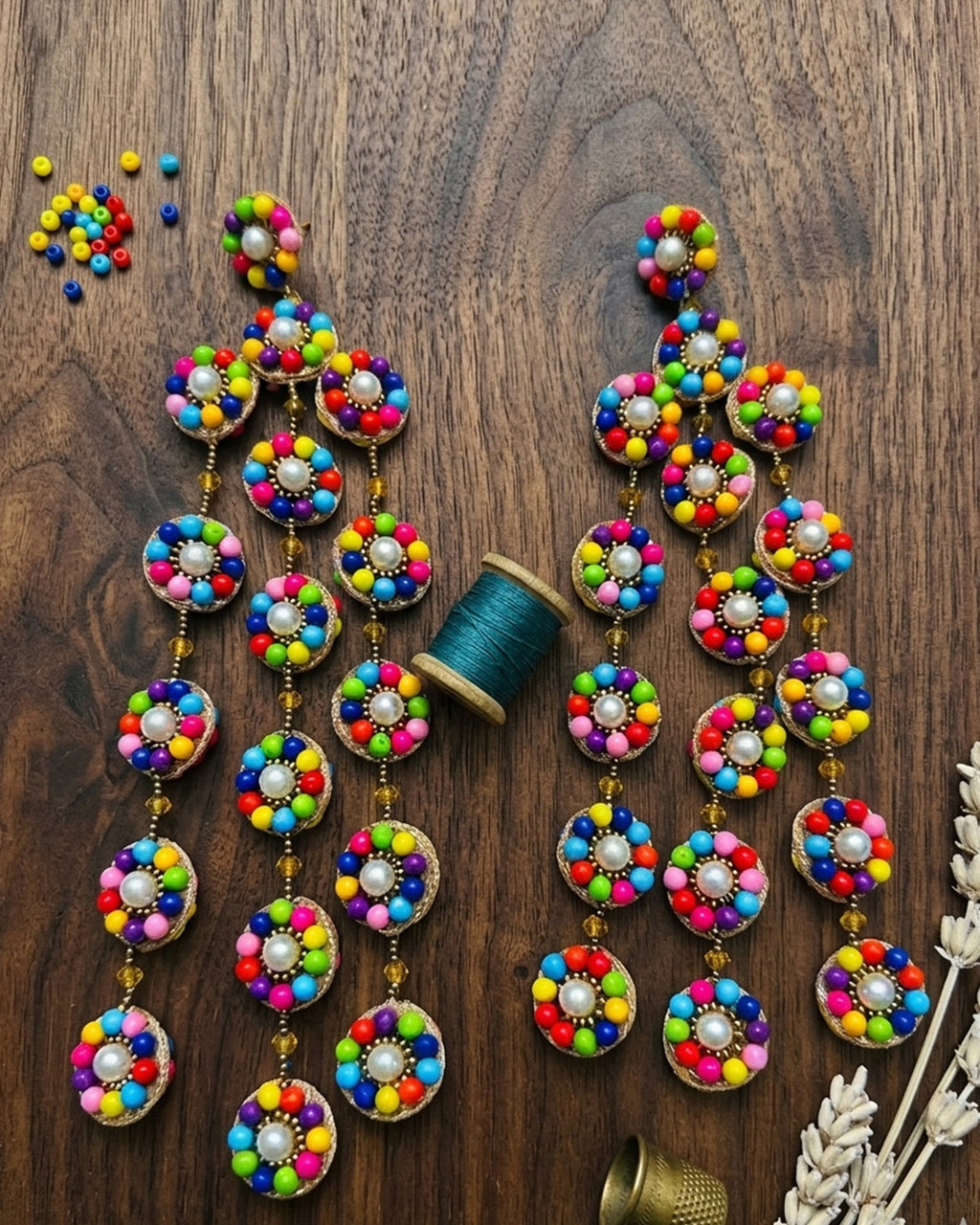 Multicolour Long Dangler Earring