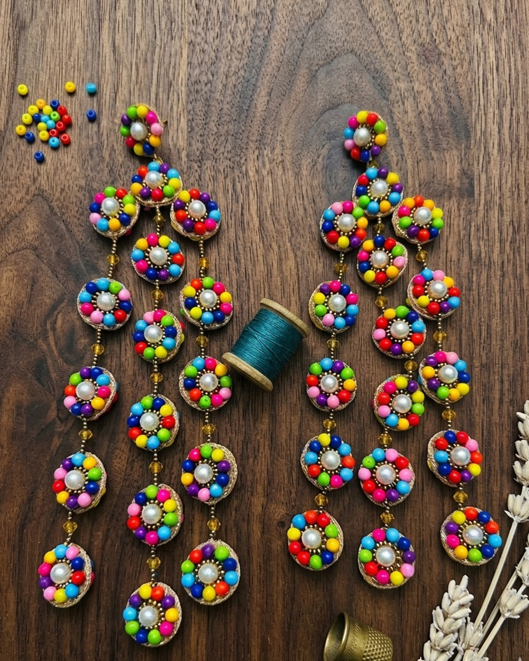 Multicolour Long Dangler Earring