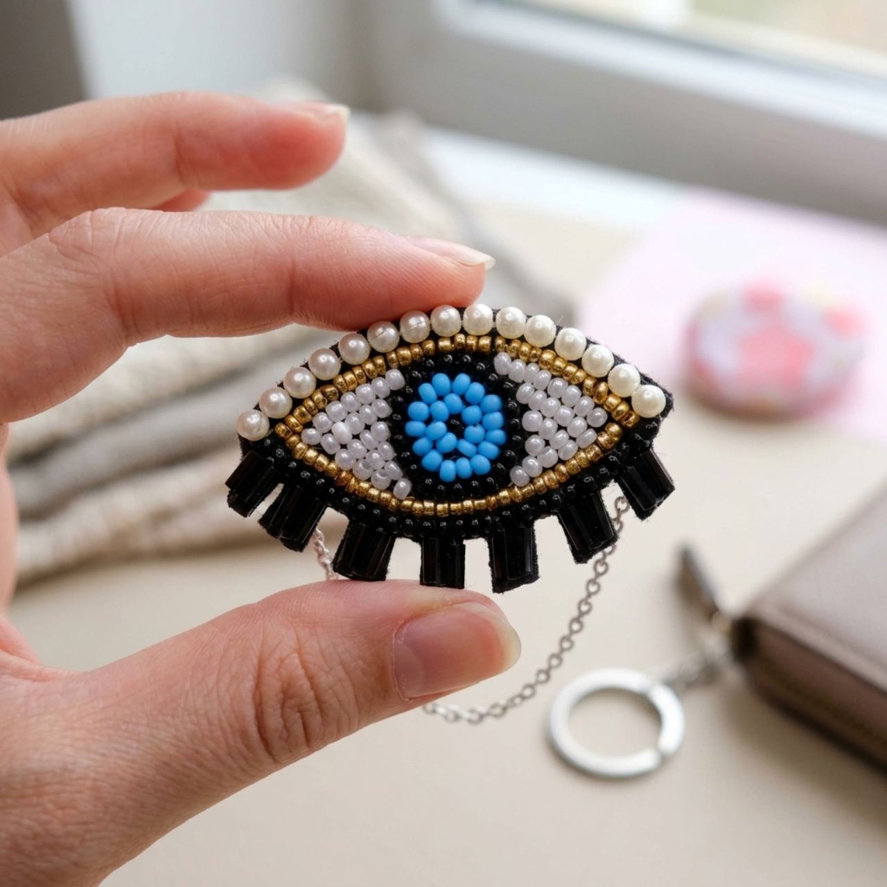 Evil Eye Stud Brooch