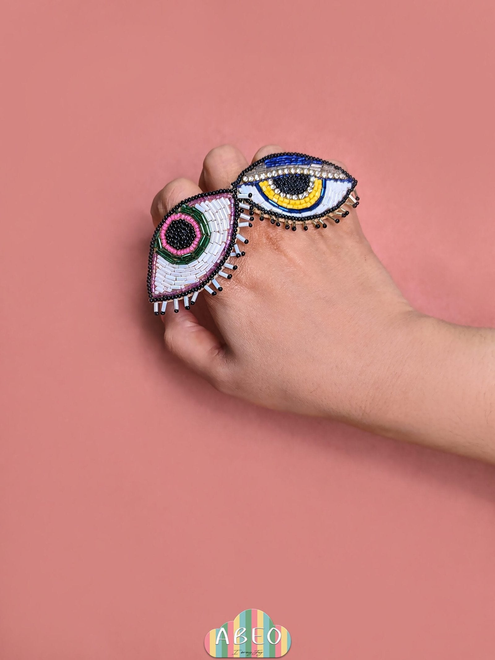 Evil Eye Beaded Ring