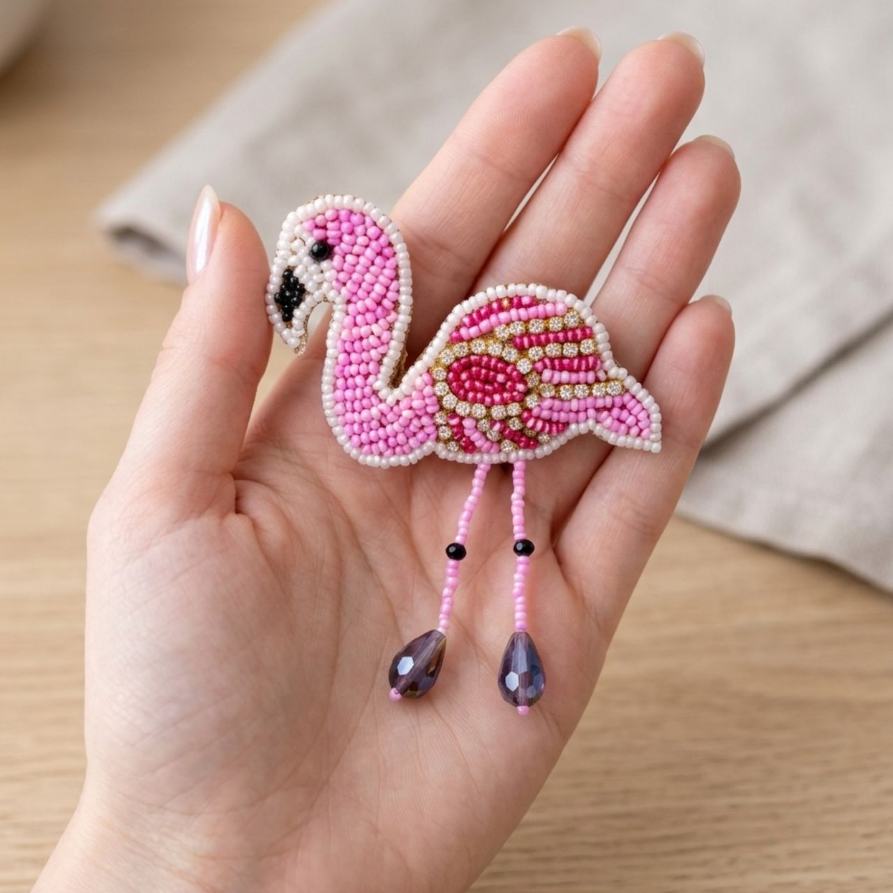 Flamingo Brooch
